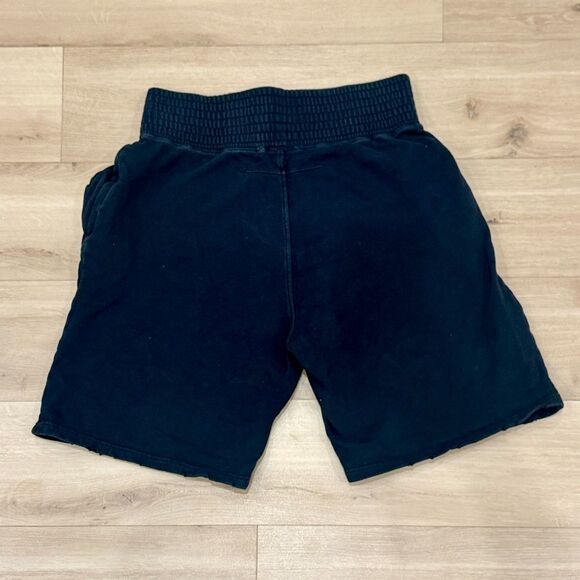 GIVENCHY Original Paris Men's Distressed Black Cotton Sweat Shorts - Size Large - Picture 7 of 7